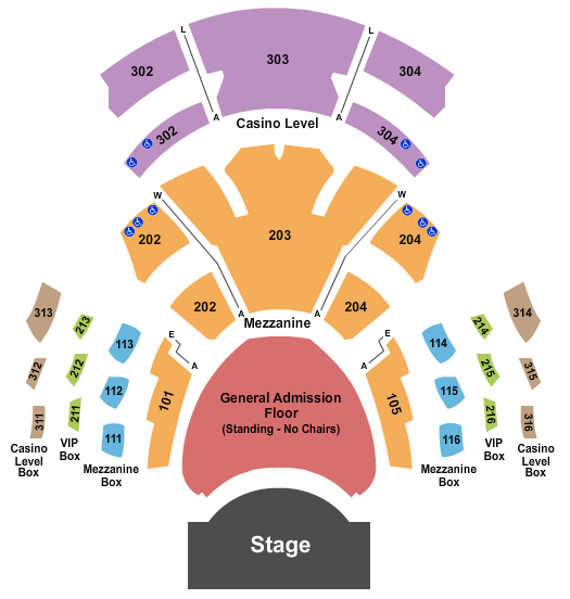 Pearl At The Palms Seating Chart